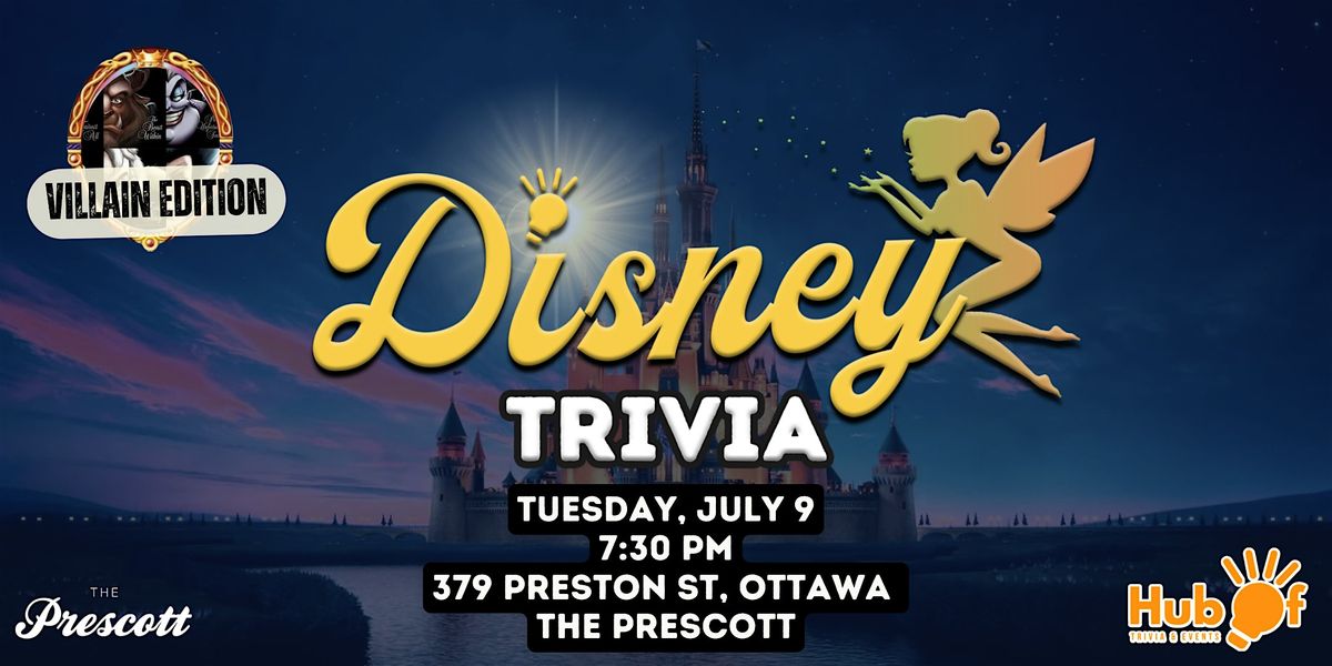 Disney Trivia Night - Villain Edition - The Prescott (Ottawa)