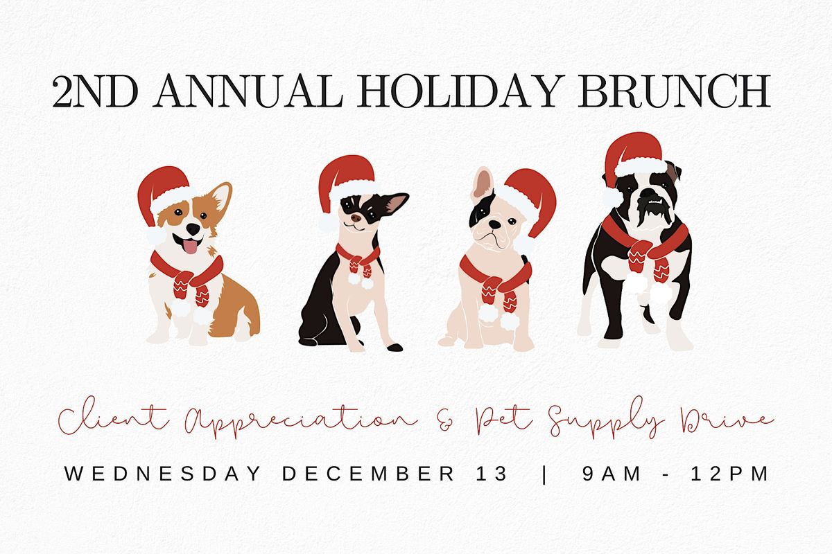 Holiday Brunch - Client Appreciation and Pet Supply Drive