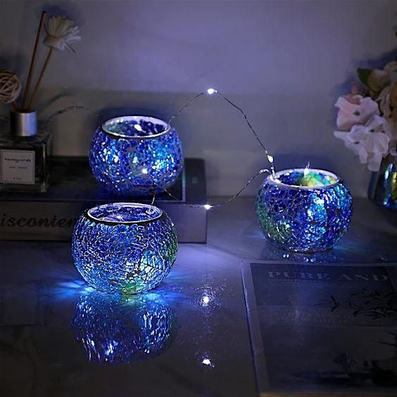 Mosaic Magic: Crafting Beautiful Mosaic l Candle Holders & Vases