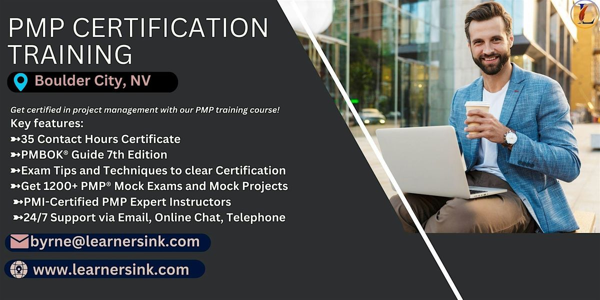 PMP Exam Prep Bootcamp In Boulder City, NV