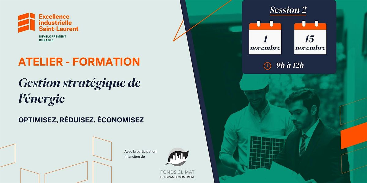 Atelier de formation Gestion \u00c9nerg\u00e9tique #2 - 1 et 15 novembre 2024