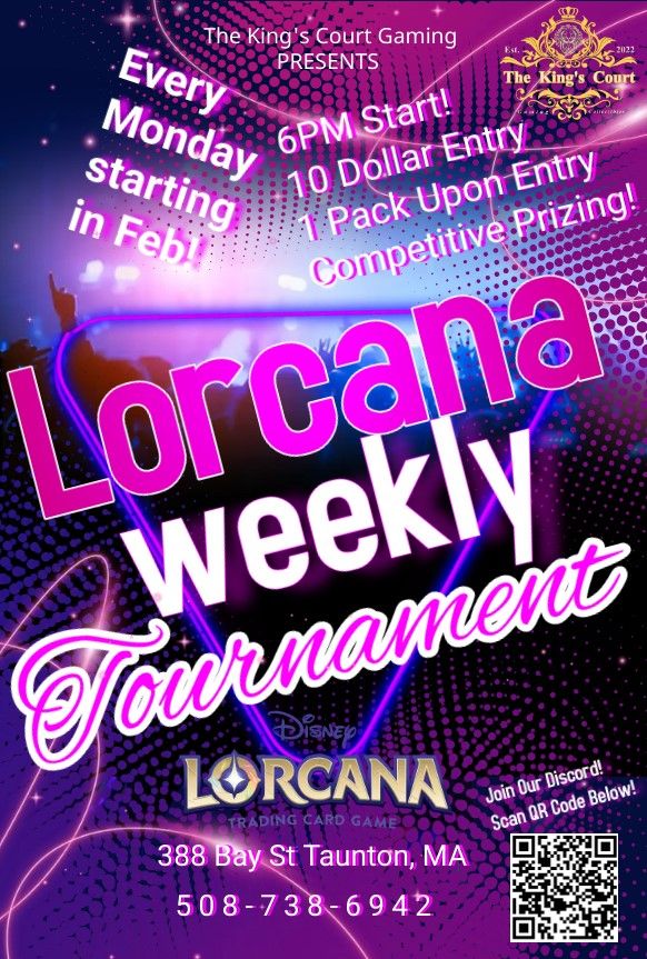 Weekly Lorcana DRAFTS At The Kings Court!