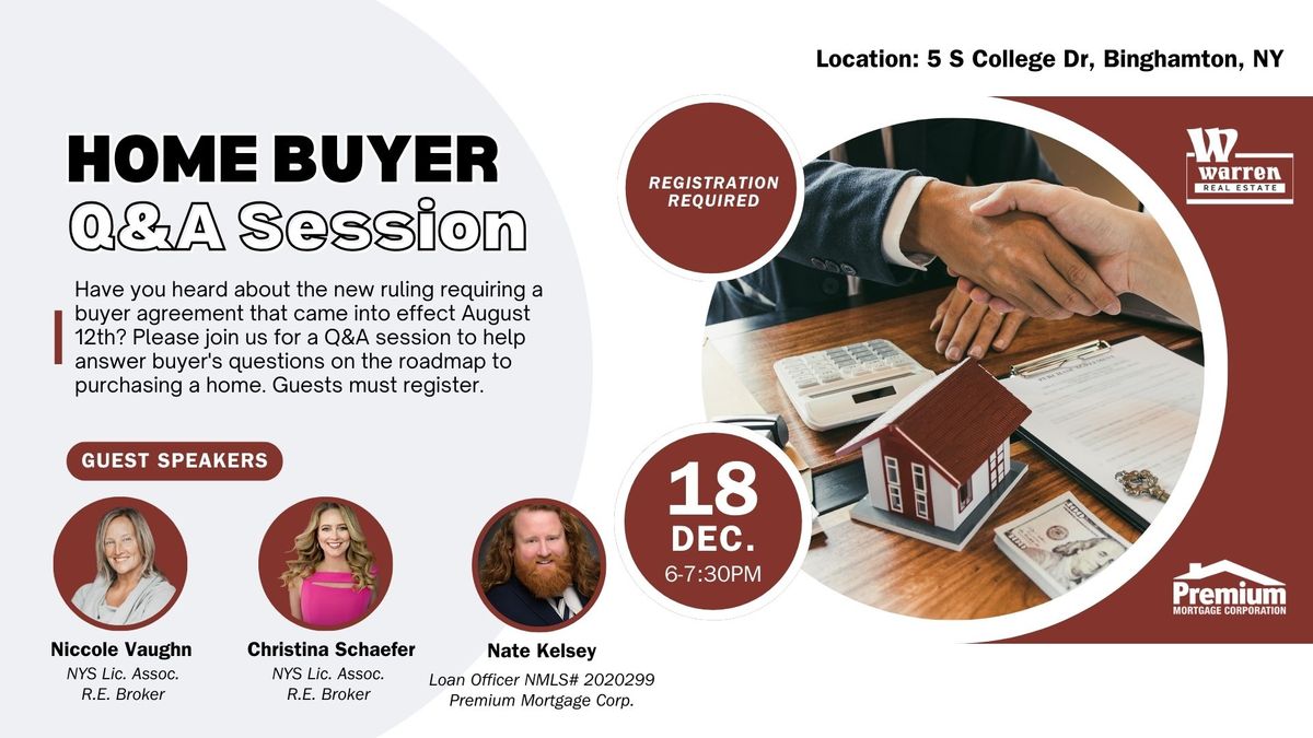 Home Buyer: Q & A Session