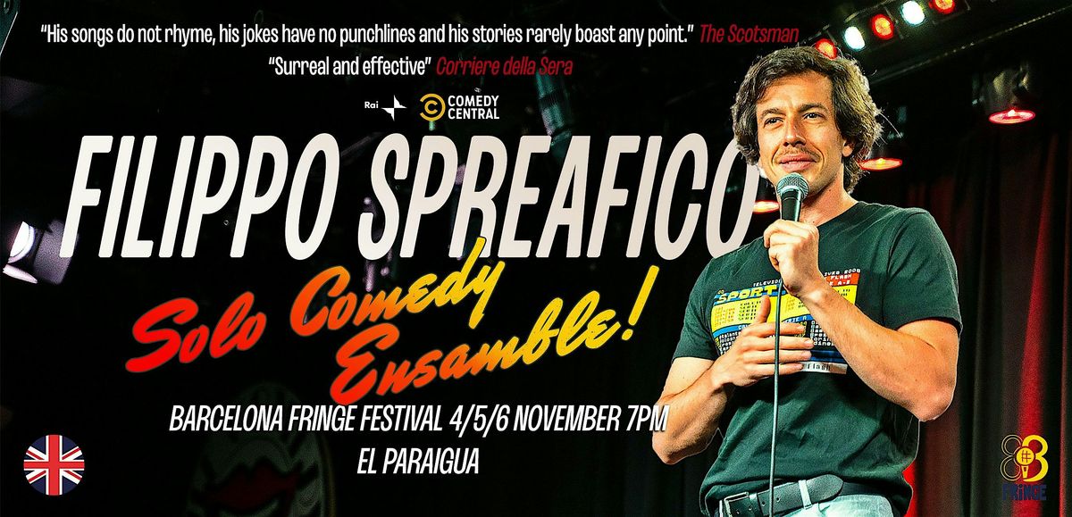 Solo Comedy Ensamble \u2022 Filippo Spreafico \u2022 Standup in English \u2022 Barcelona