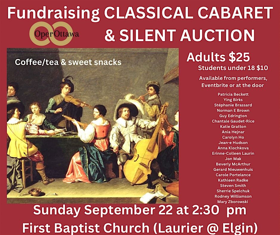 OPEROTTAWA CLASSICAL CABARET & SILENT AUCTION