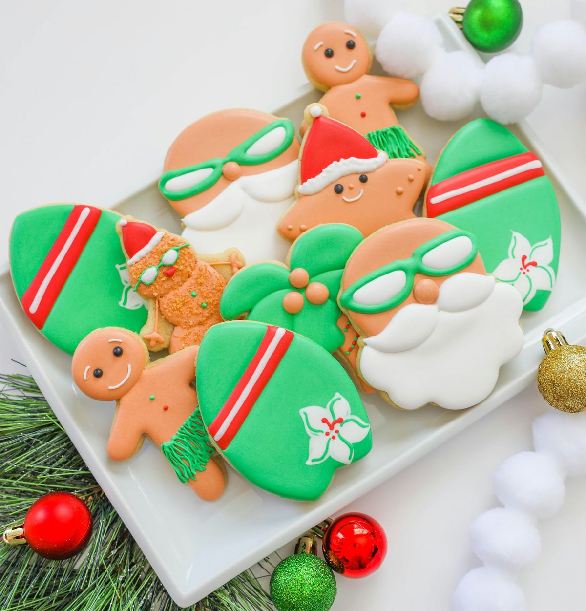 Surfs up! It\u2019s Christmas in July Cookie Decorating Class! 1:30pm