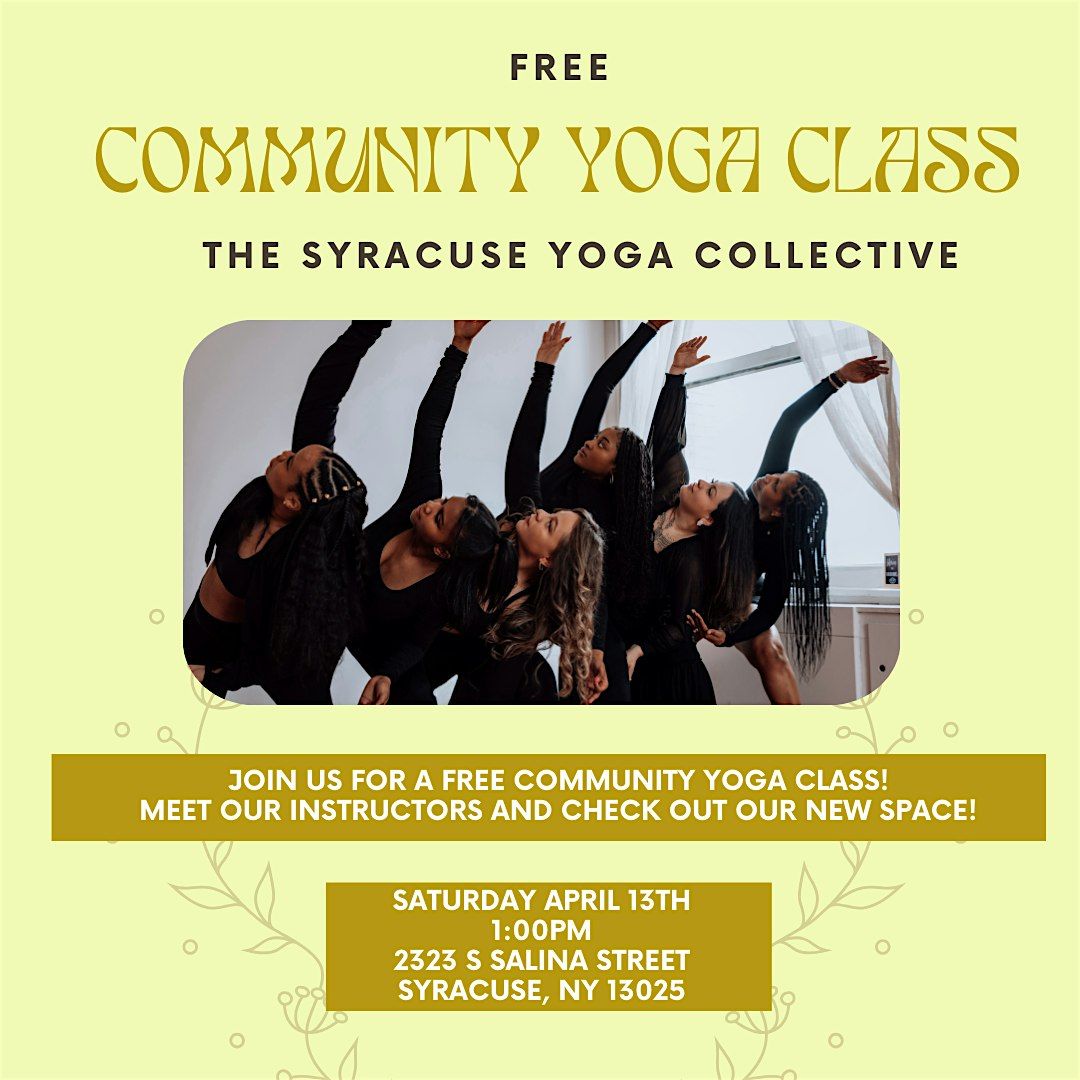 Free Community Yoga Class with The Syracuse Yoga Collective