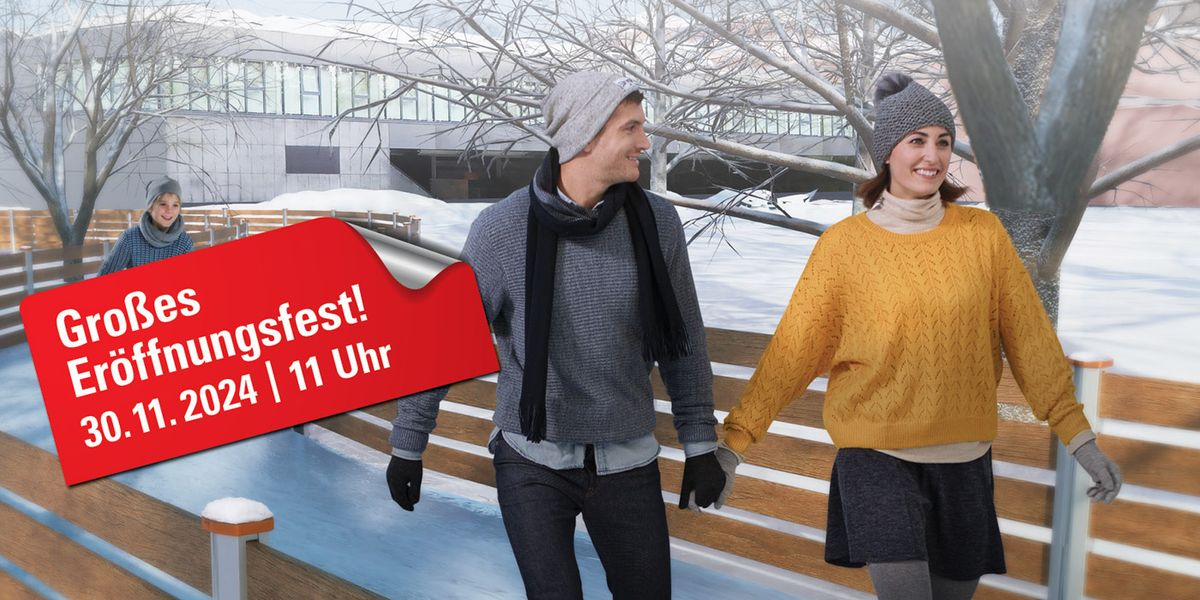 Gro\u00dfes Er\u00f6ffnungsfest: Neuer Eislaufweg in der Fitnessoase Parkbad