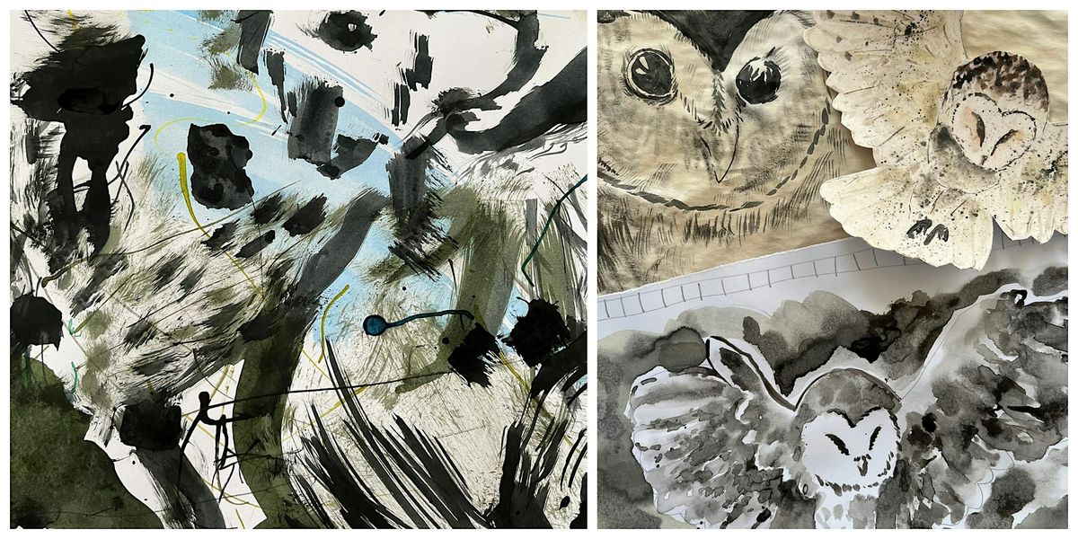 Ink-sperimenting with owls as our muse