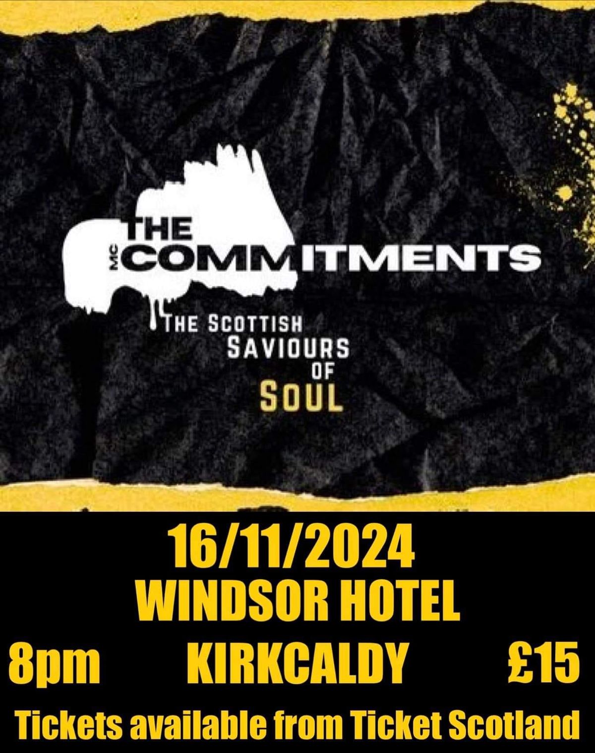 The McCommitments live at the Windsor Hotel Kirkcaldy 