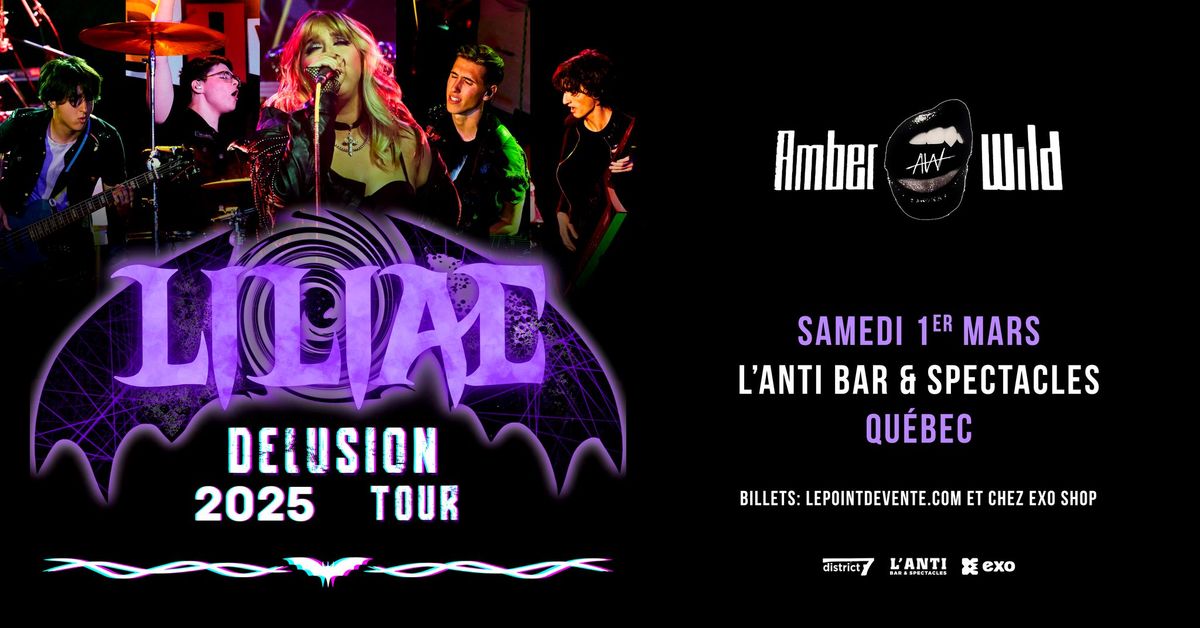 LILIAC avec AMBER WILD  \/\/ Samedi 1 mars 2025 \/\/ L'Anti Bar & Spectacles