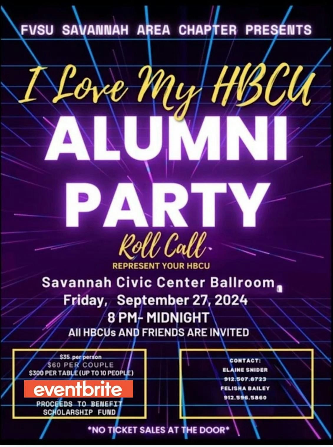 I LOVE MY HBCU! Alumni Party Roll Call