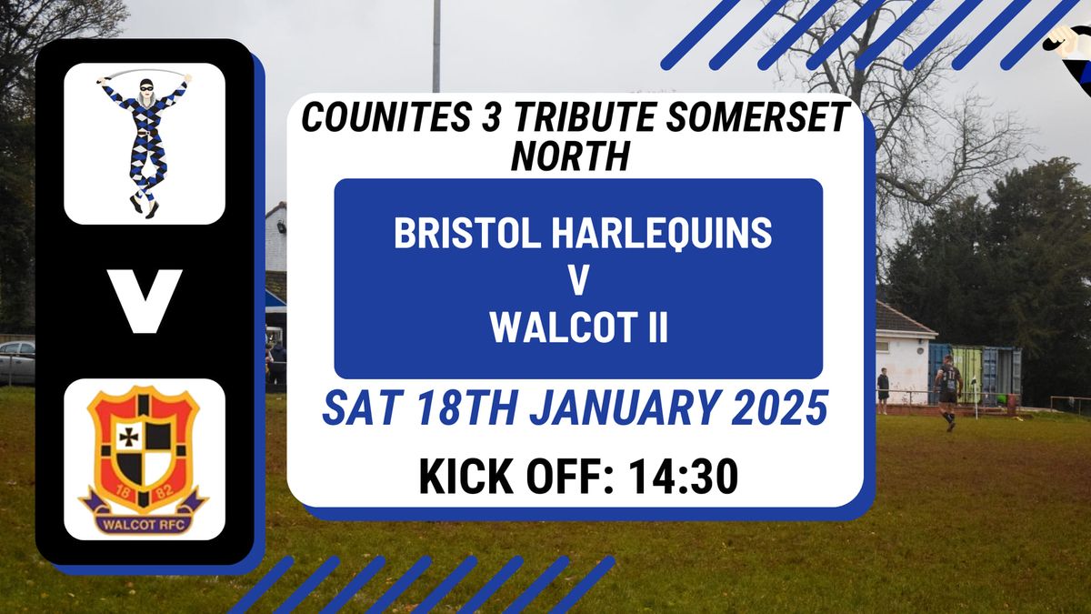 Counties 3 Tribute Somerset North Matchday 16: Bristol Harlequins V Walcot II 