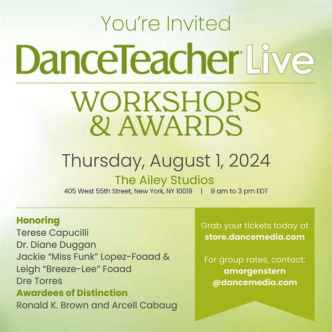 Dance Teacher Workshops & Awards