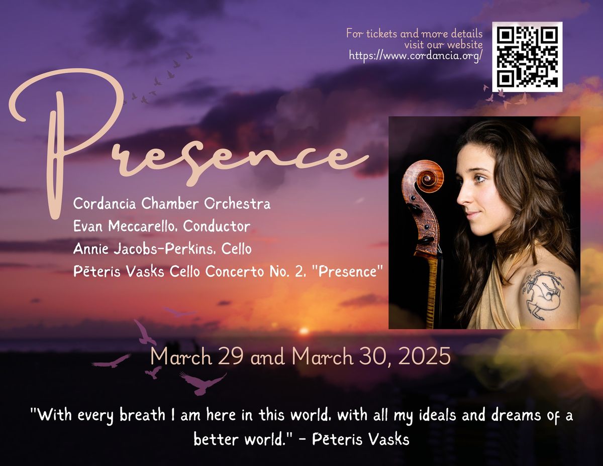 Cordancia Chamber Orchestra Concert 2: Presence