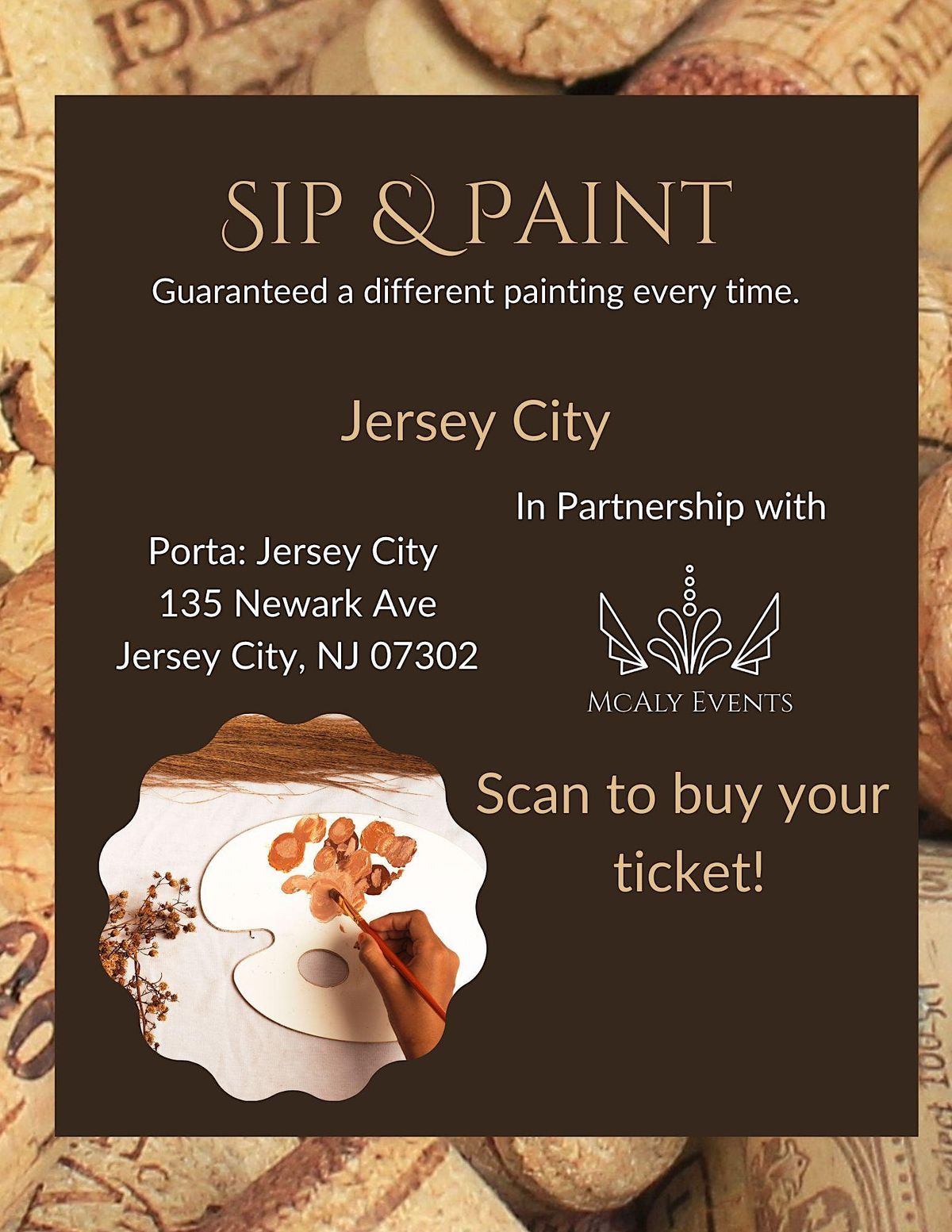 McAly Events LIVE Presents Sip and Paint NYC, 833 Broadway, New York