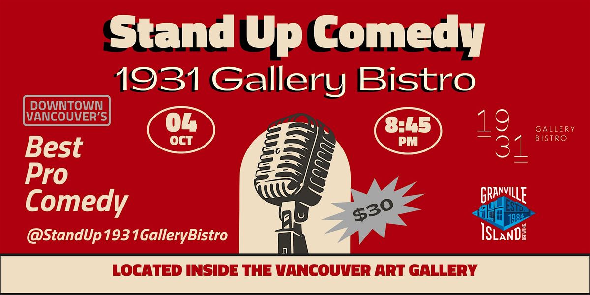 Stand Up Comedy: 1931 Gallery Bistro