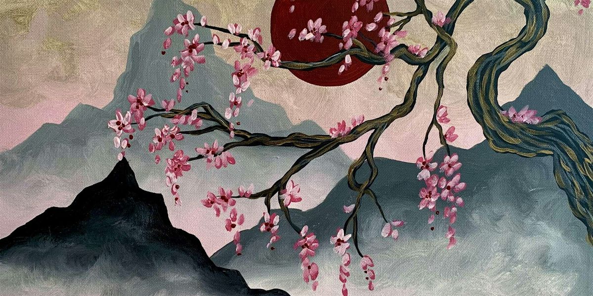 Shimmering Cherry Blossoms - Paint and Sip by Classpop!\u2122