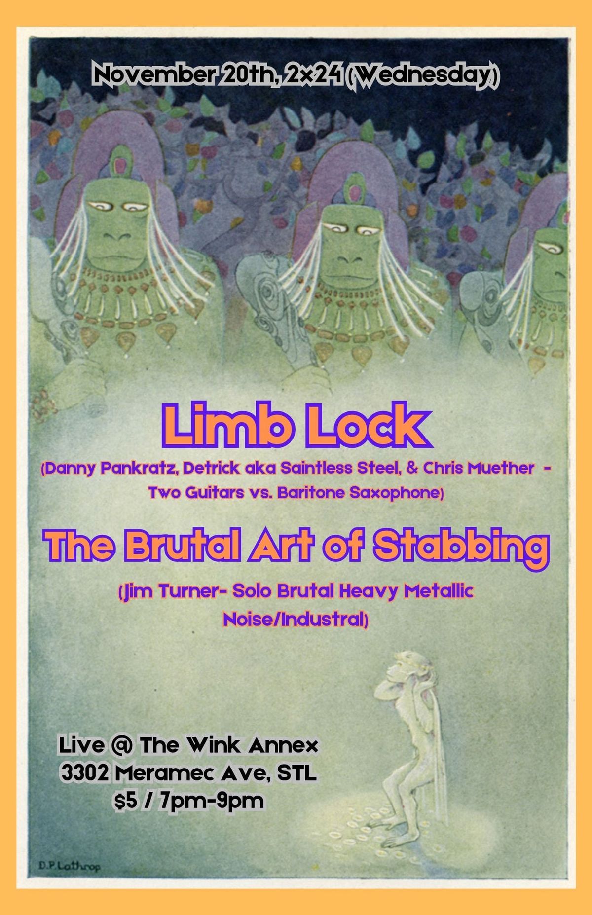 Kismet Records Presents Limb Lock and The Brutal Art of Stabbing at The Wink Annex