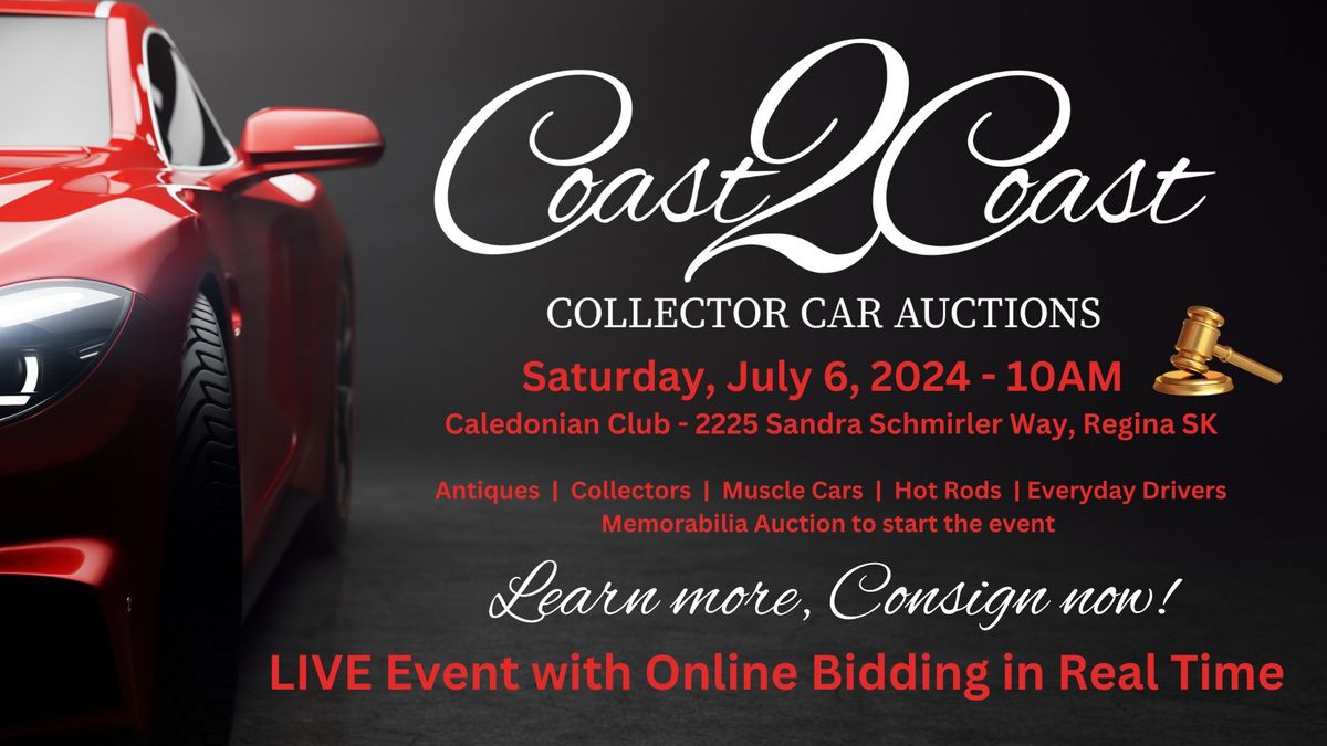 Coast2Coast Collector Car Auction - LIVE Event with Online Bidding in Real Time