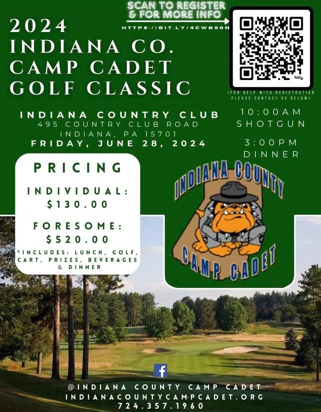 2024 Indiana County Camp Cadet Golf Classic