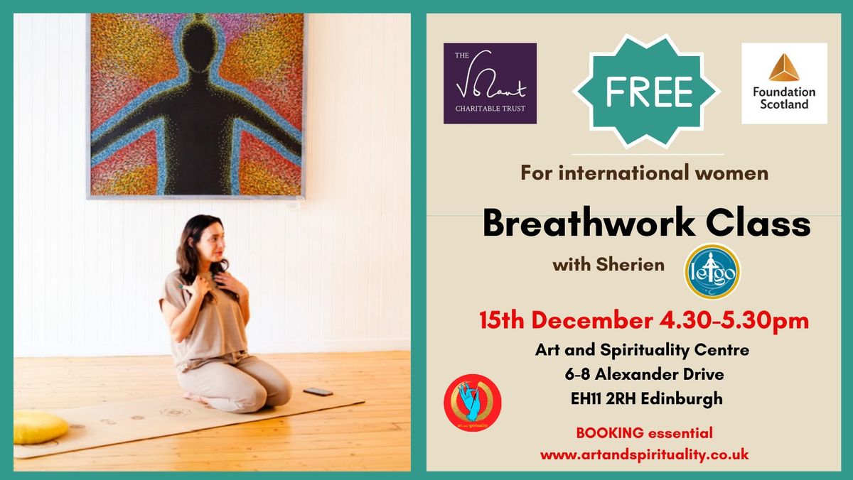 15th December 4.30-5.30pm FREE BREATHWORK