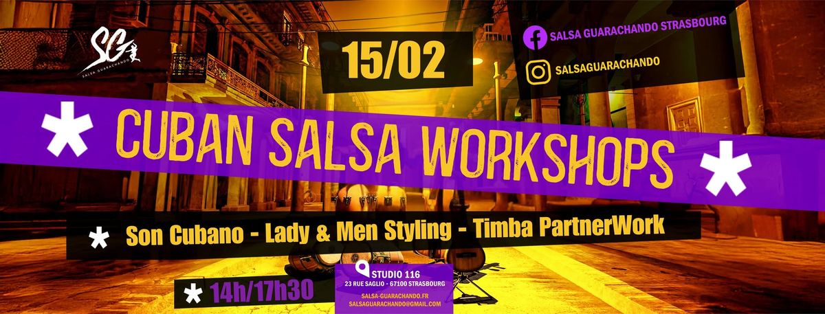 CUBAN SALSA WORKSHOPS \/ SAMEDI 15 FEVRIER