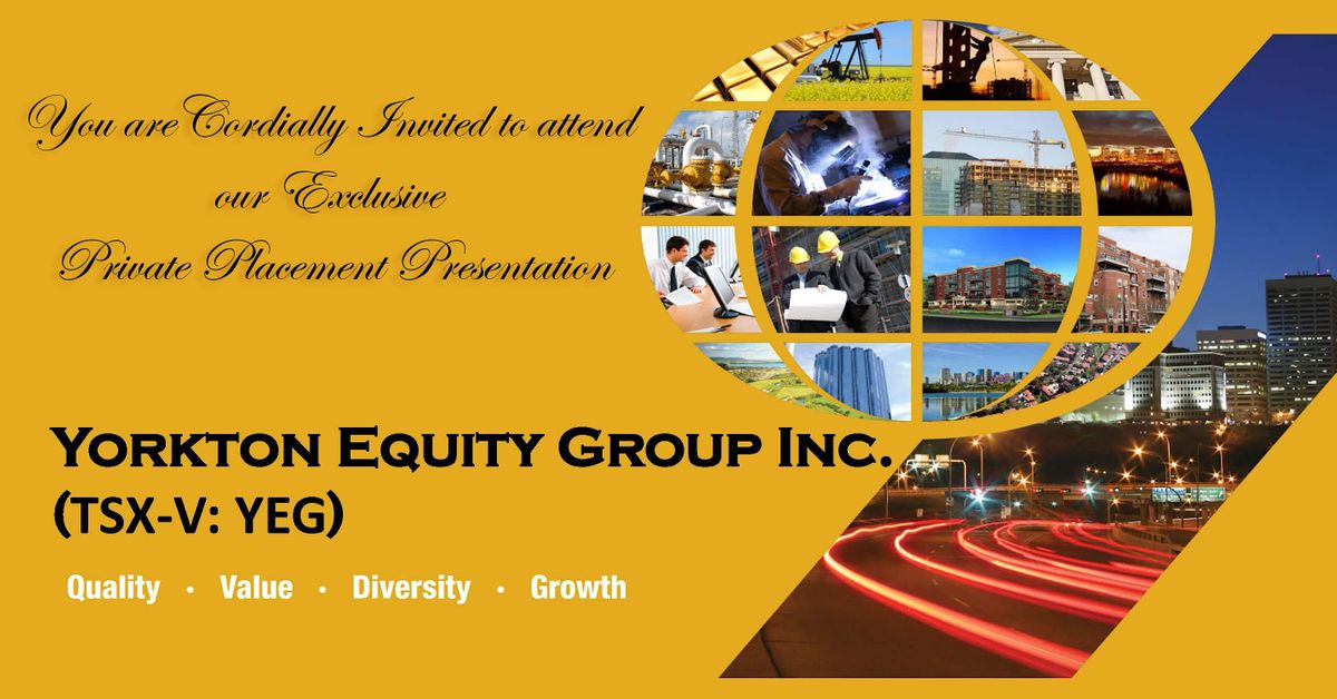 Yorkton Equity Group Inc. (YEG) Convertible Debenture Presentation