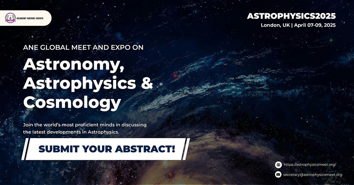 ANE Global Meet and Expo on Astronomy, Astrophysics, and Cosmology