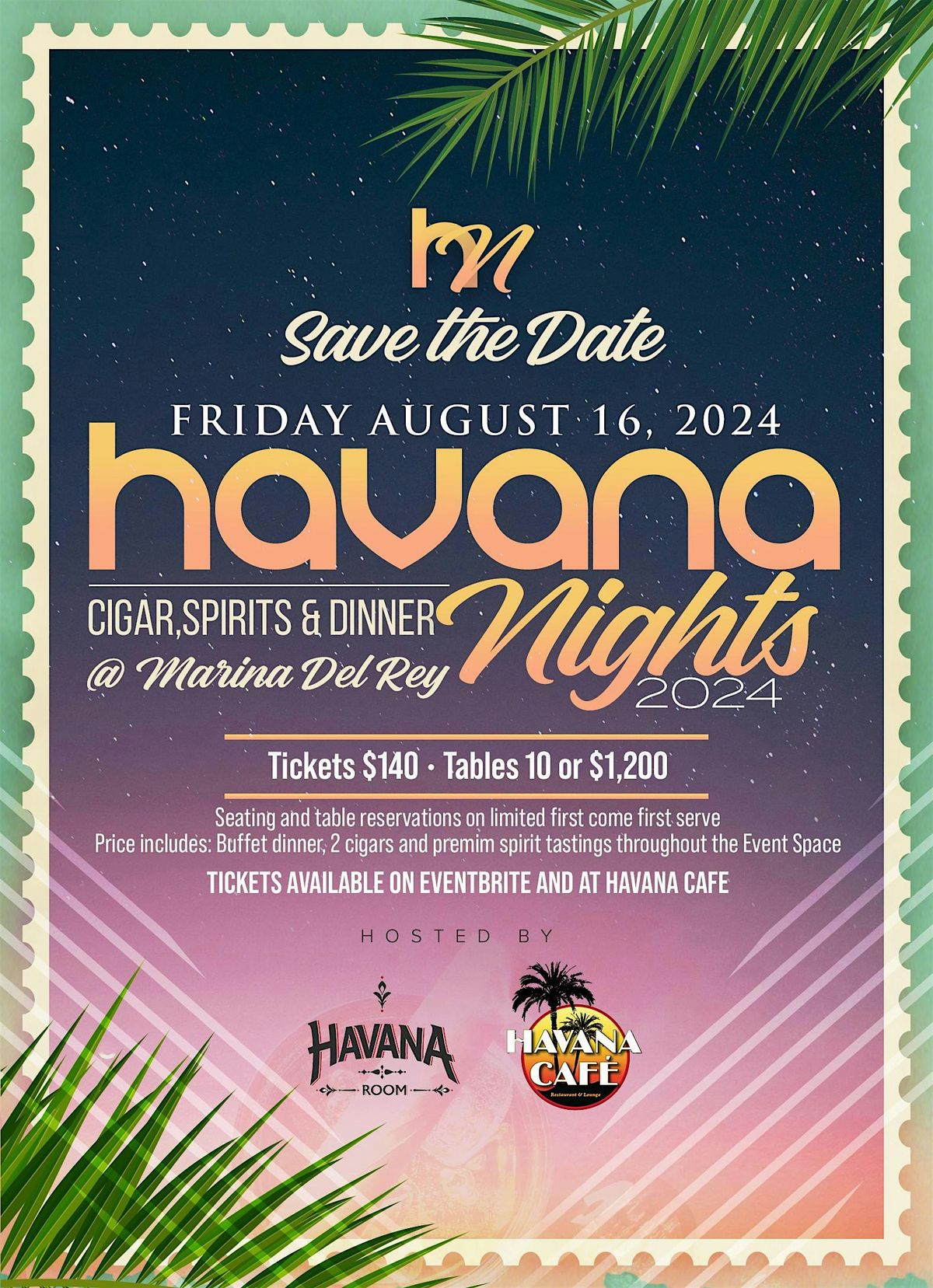 7 th Annual Havana Nights Cigars, Spirits & Dinner (See Description)