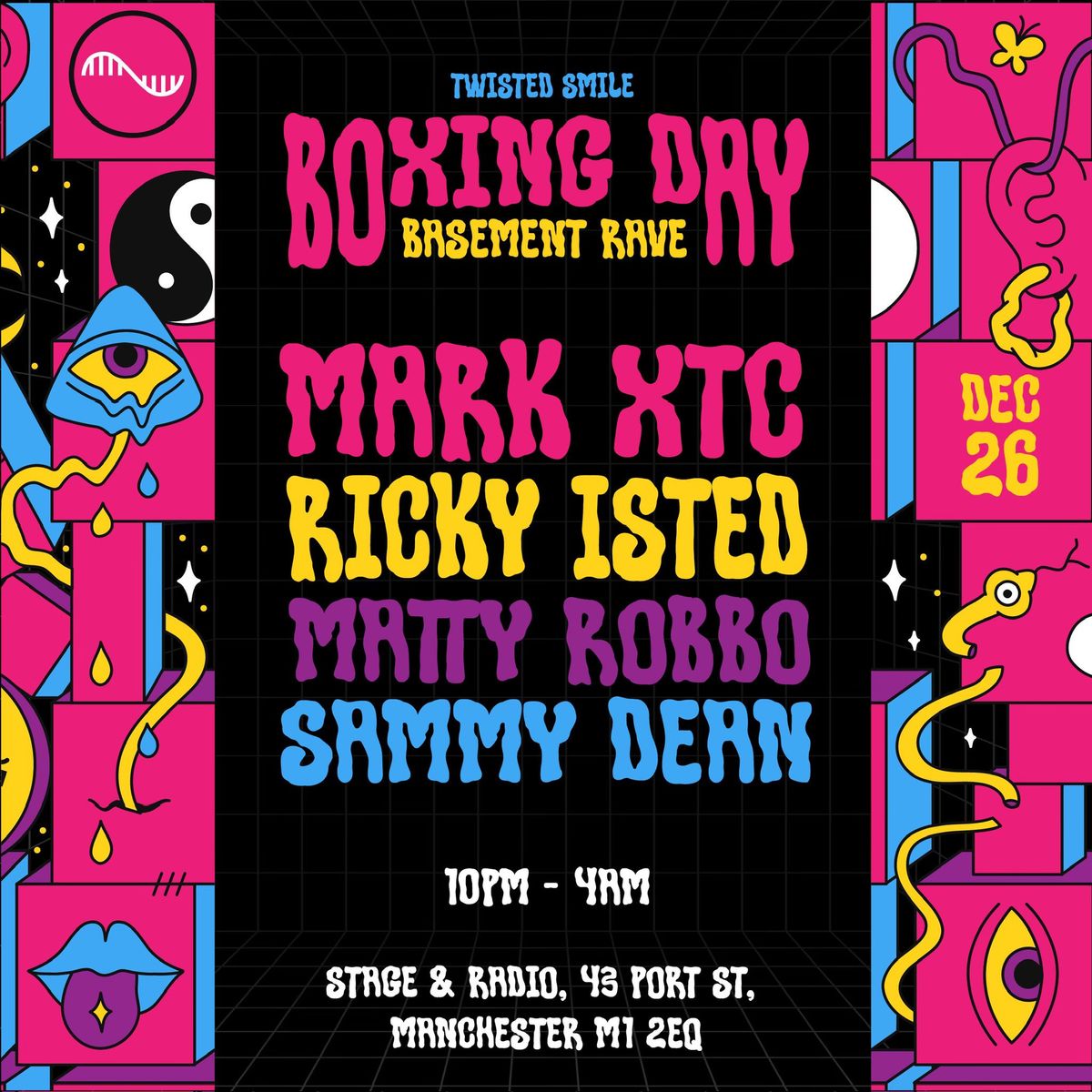 Twisted Smile Boxing Day 90\u2019s Basement Rave