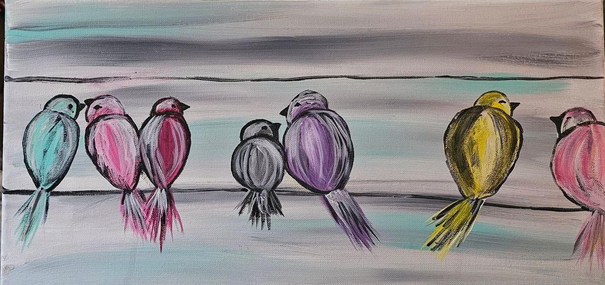 North Water and Paint ~ A Family with Feathers 200