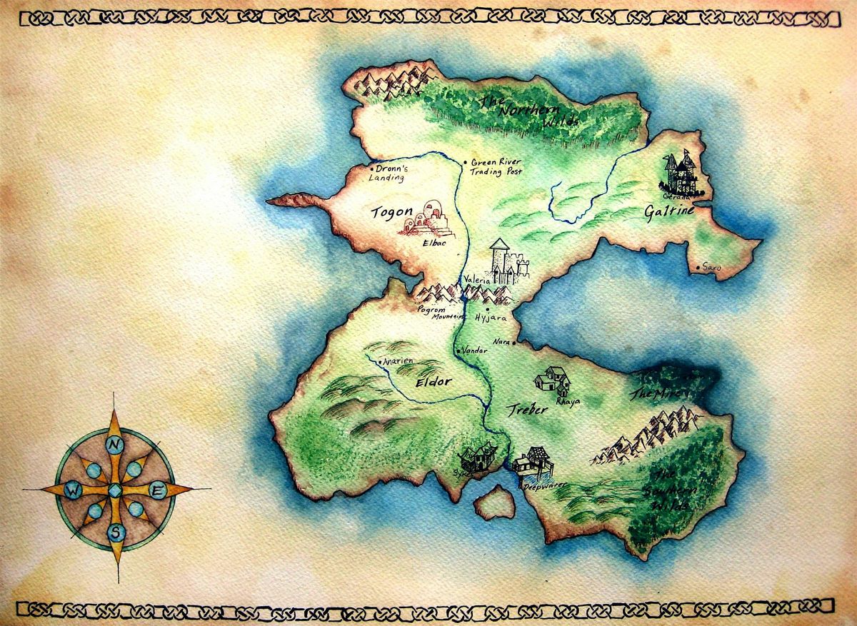 Bring your Fantasy Map to life in Watercolor