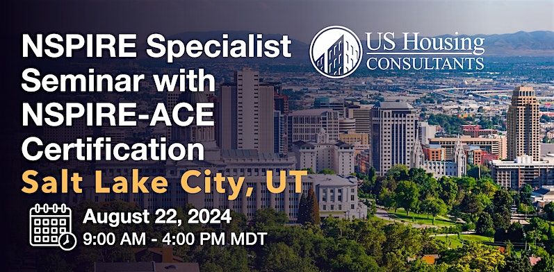 NSPIRE Specialist Seminar w\/ACE Certification - Salt Lake City, UT 8\/22\/24