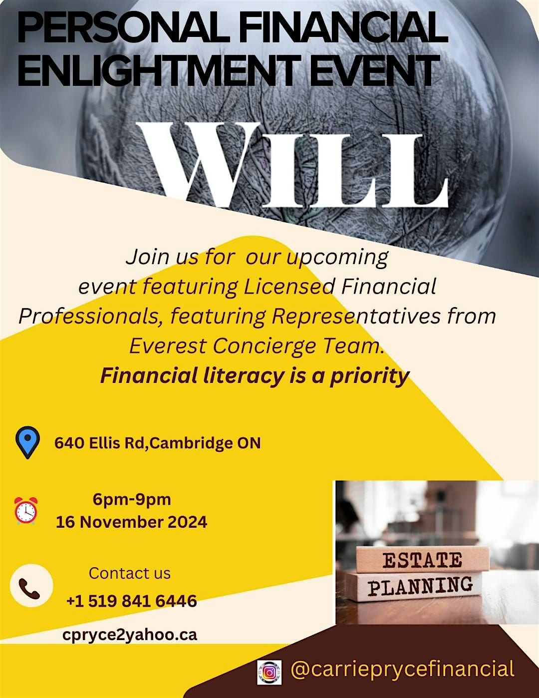 PERSONAL FINANCIAL ENLIGHTMENT EVENT