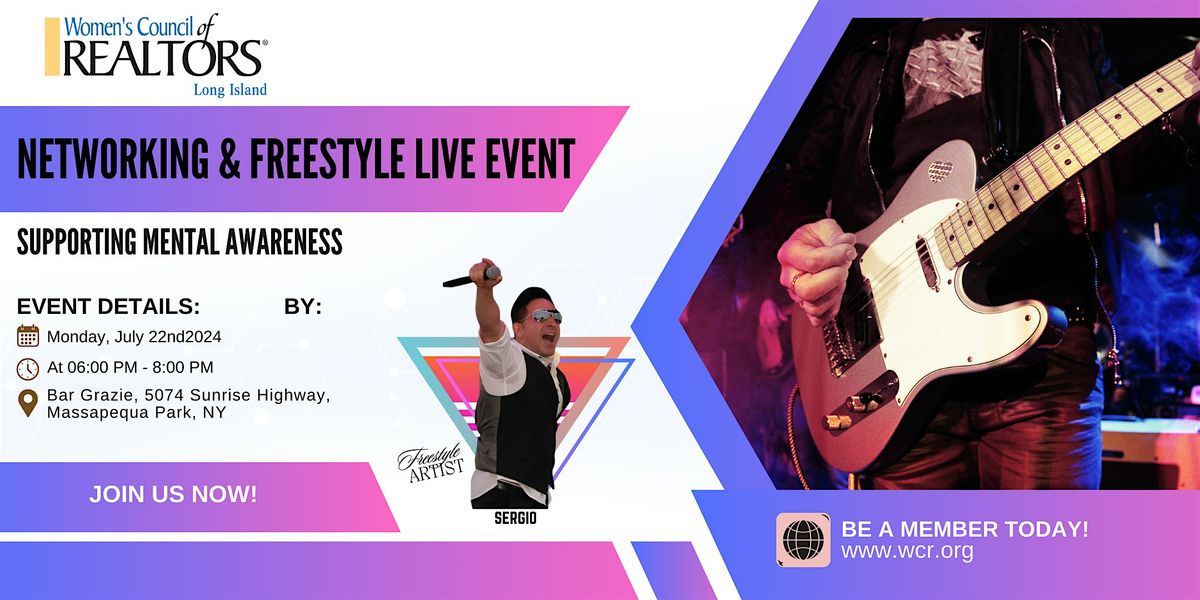 Networking & Freestyle Live Event with Sergio - Supporting Mental Awareness