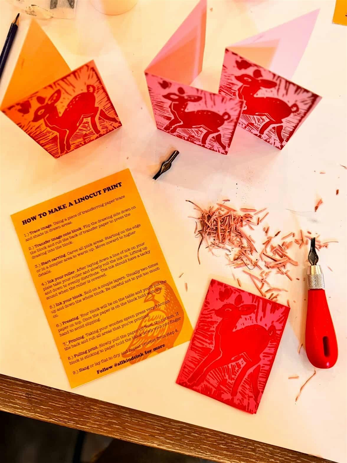 Pocket Printmaking: Eraser Carving Workshop
