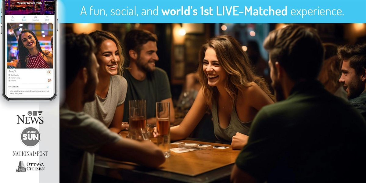 Singles Live-Matched Games Night in Toronto  | 25-43 | Secret RSVP