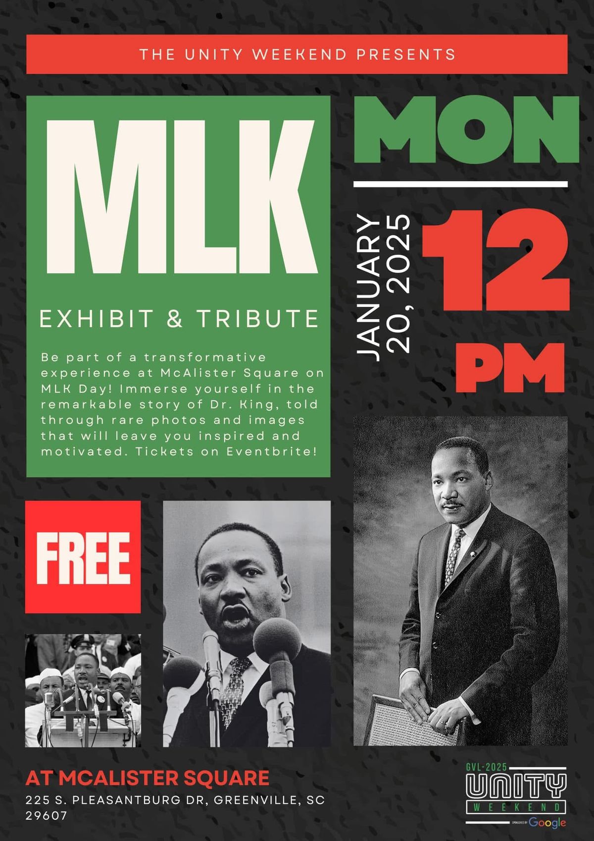 FREE MLK Day Tribute and Exhibit