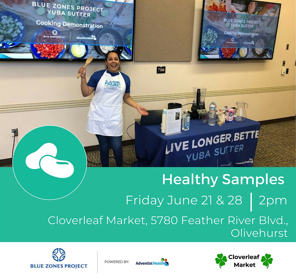 Blue Zones Project - Healthy Sampling at Cloverleaf Market