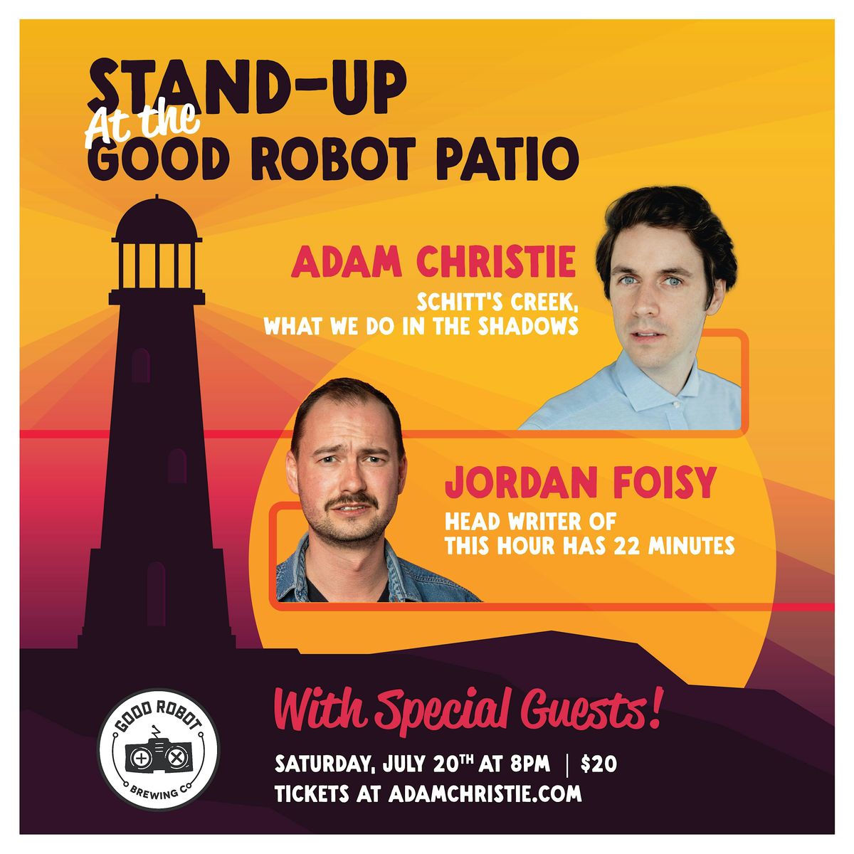 Comedy on the Good Robot Patio (Adam Christie, Jordan Foisy)