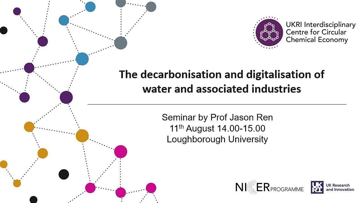 University Decarbonisation The decarbonisation and digitalisation of water and associated ...