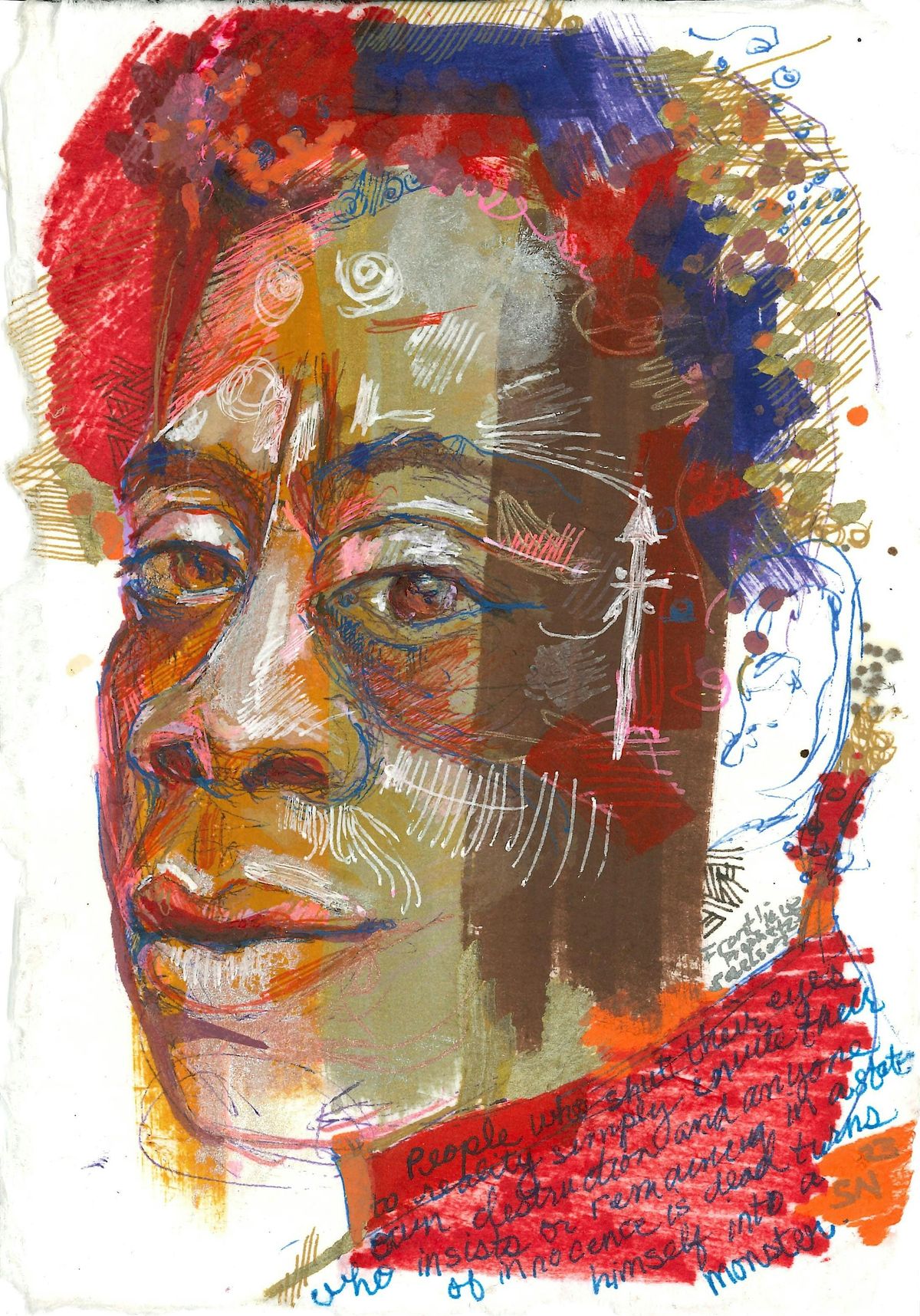 "Frontline Prophet:James Baldwin"  A Traveling Exhibition by Sabrina Nelson