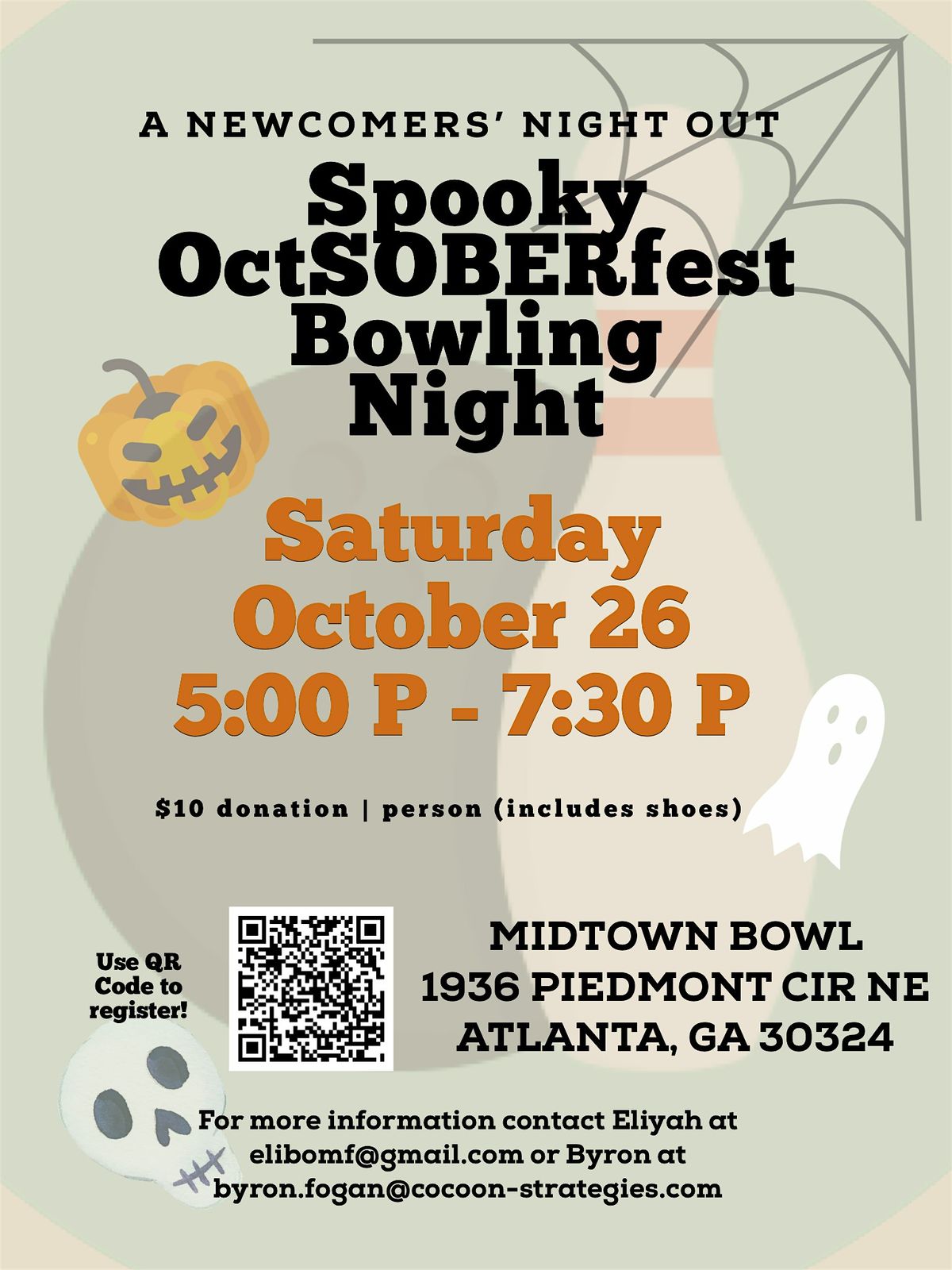 Spooky OctSOBERfest Bowling Night