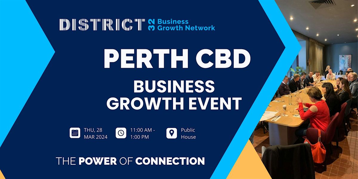 District32 Business Networking - Perth CBD - Thu 28 Mar