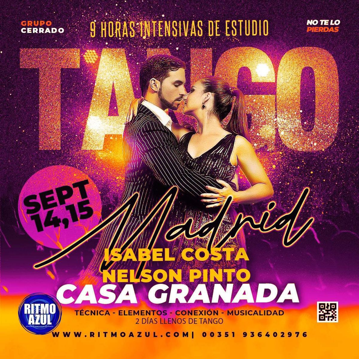 Seminario de tango MADRID SETEMBRO