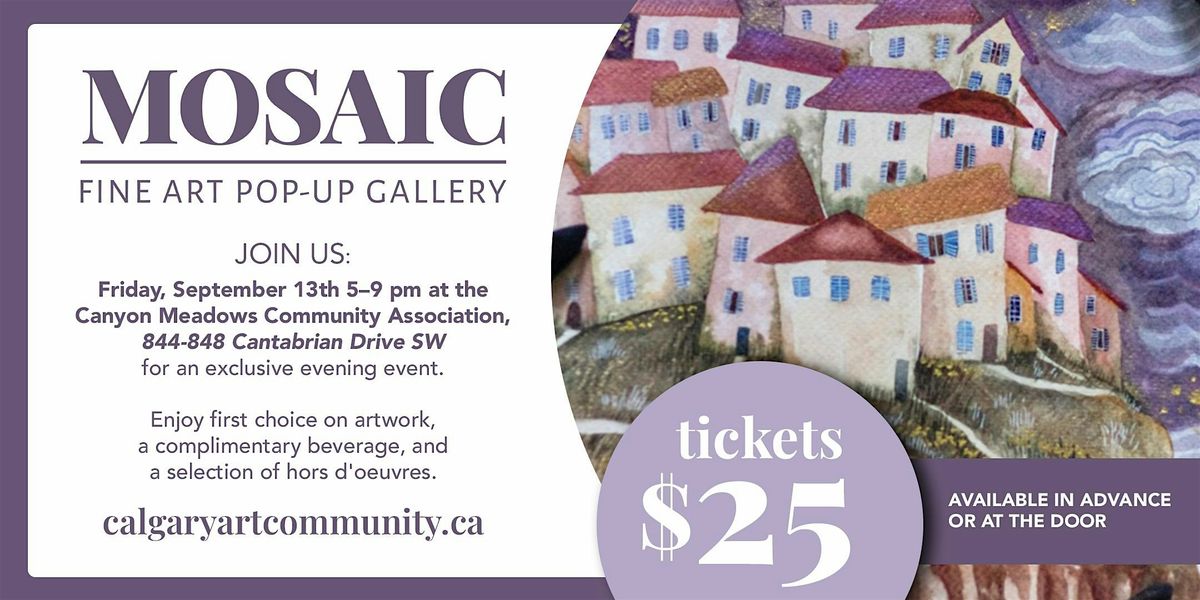 Mosaic | Pop-Up Gallery featuring the best local artists.