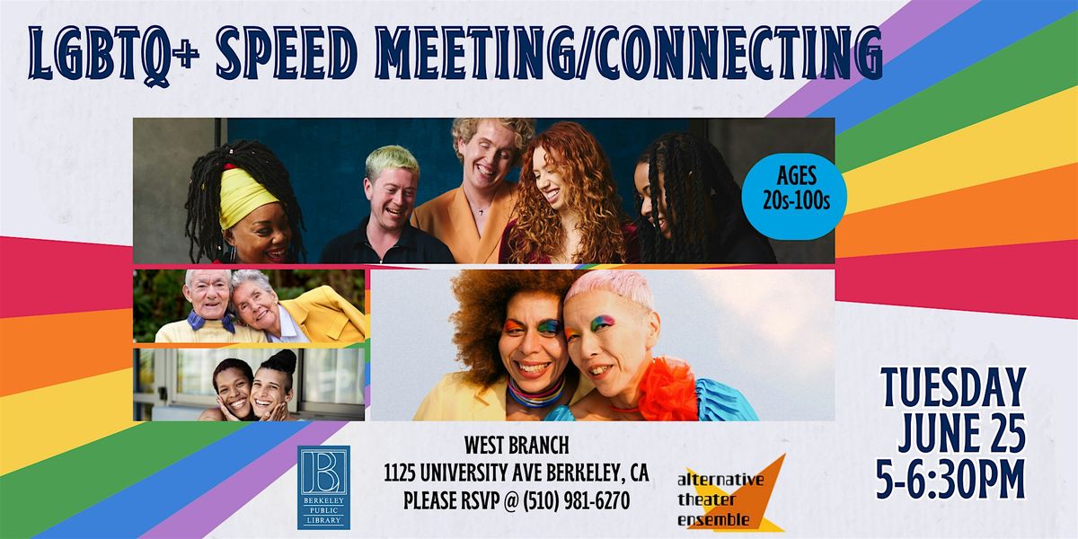 Intergenerational LGBTQ+ Speed Meeting\/Connecting