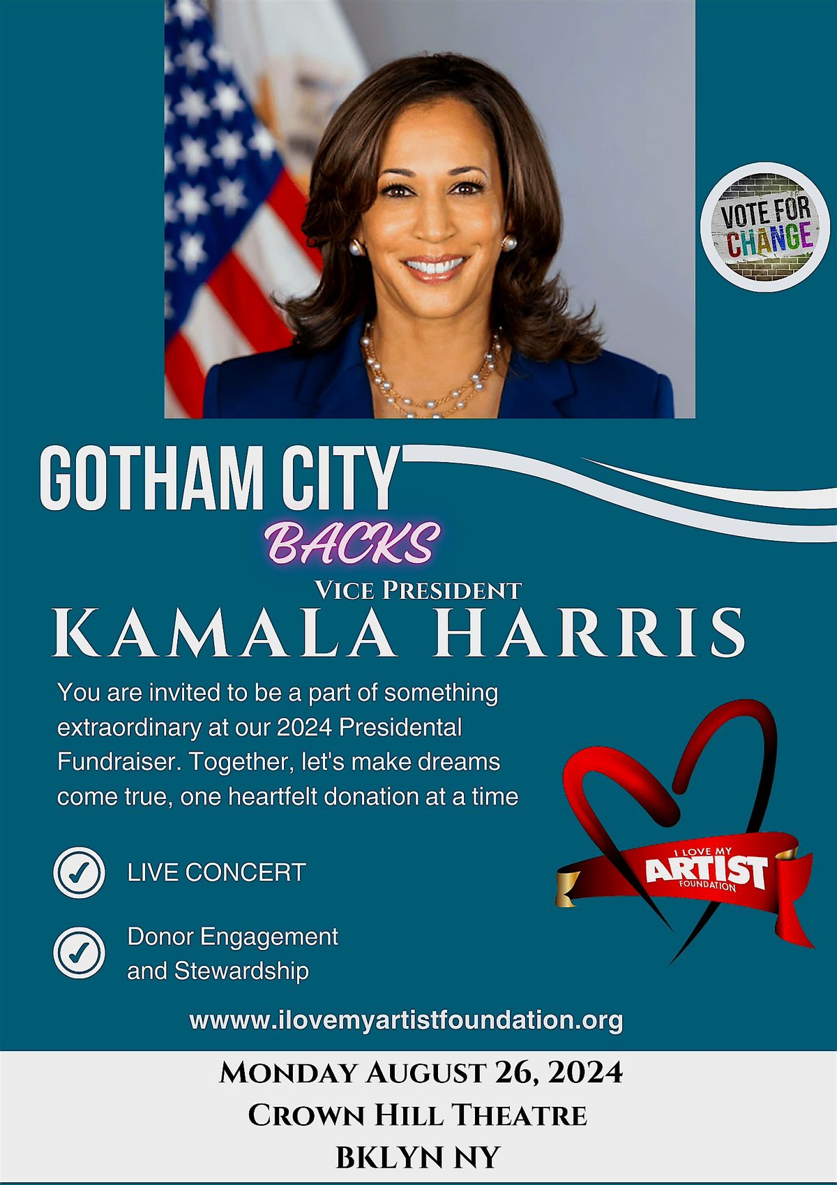 GOTHAM CITY BACKS KAMALA