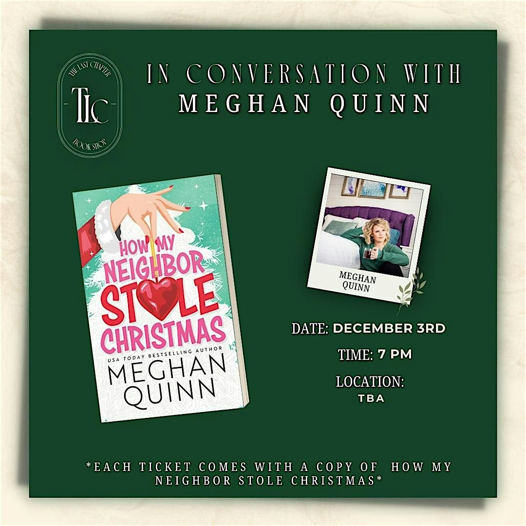 Q&A and book signing with Meghan Quinn